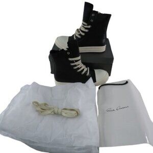 Rare Rick Owens Leather High Top 'Black